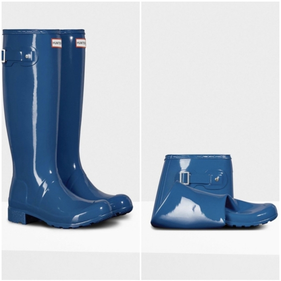 🍒NIB🍒 HUNTER ORIGINAL TOUR FOLDABLE RAIN BOOTS - Picture 2 of 10